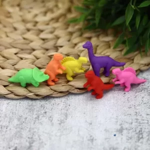 Ластики "Dino", 6 шт. в наборе
