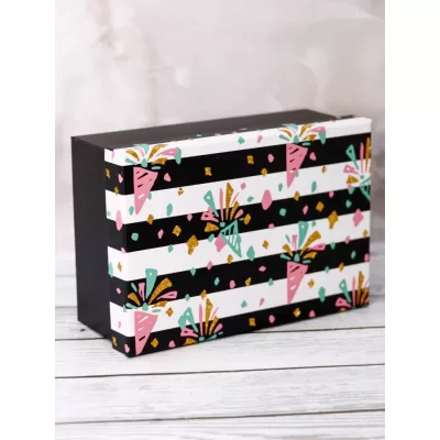 Подарочная коробка «Festive confetti», 18*12*7