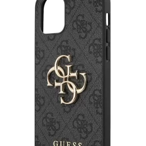 Чехол iP 12/12Pro GS Big Metal Logo (Black)