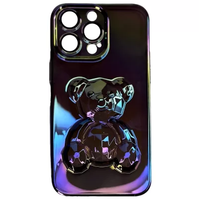 Чехол iP 13 Pro Bear (Gradient black)