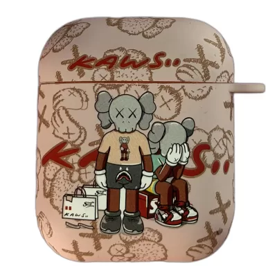 Чехол AirPods 1/2 Luxo (Кавс Розовый 2)