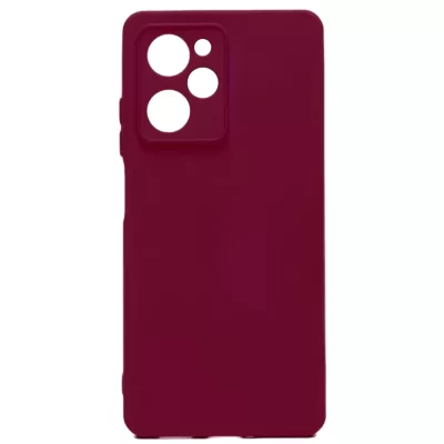 Чехол Poco X5 Pro 5G Silicone Case Logo (Винный(23))