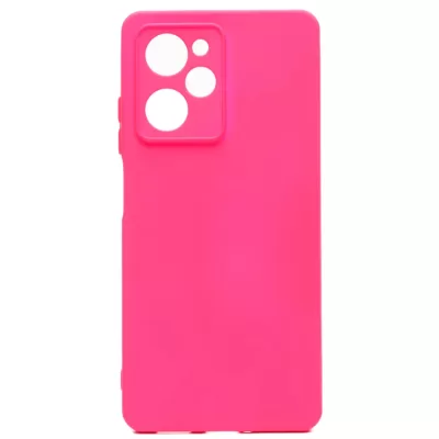 Чехол Poco X5 Pro 5G Silicone Case Logo (Ярко-Розовый(21))