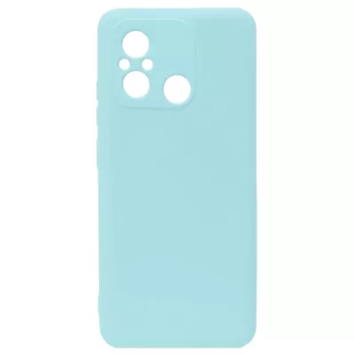 Чехол Redmi 12C/Poco C55 Silicone Case Logo (Голубой(11))