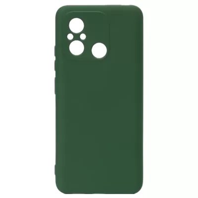 Чехол Redmi 12C/Poco C55 Silicone Case Logo (Темно-Зеленый(22))