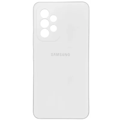 Чехол Sams A53 Silicone Case Logo (Белый(9))