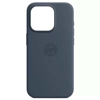Чехол для iPhone 14 Pro App Silicone Case A With MagSafe (Storm Blue)