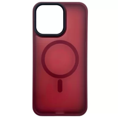 Чехол iP 15 Pro Max Crust Magsafe (Wine)