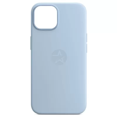 Чехол для iPhone 14 App Silicone Case A With MagSafe (Sky)