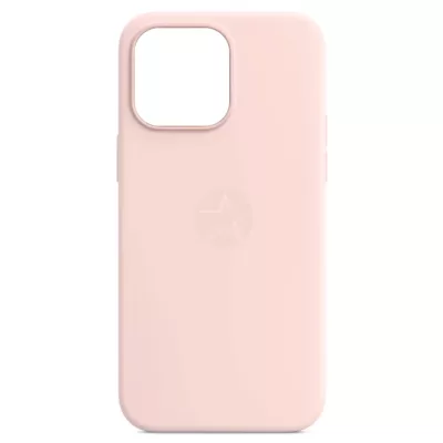 Чехол для iPhone 14 Pro App Silicone Case A With MagSafe (Orig IC) (Chalk Pink)