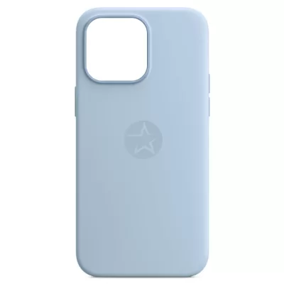 Чехол для iPhone 14 Pro App Silicone Case A With MagSafe (Orig IC) (Sky)