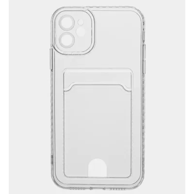 Чехол iP 12 Pocket Case (TPU) (Clear)