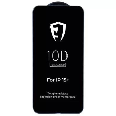 Защитное стекло iP 15 Plus 10D (Black)