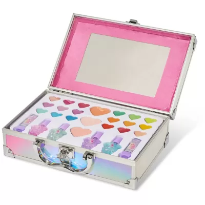 Martinelia, Дорожный кейс Единорог 18 оттенков теней, 3 вида румян, 4 лака для ногтей, 2 бальзама дл