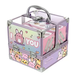 Martinelia, Лучшие друзья, Кейс с раскладным механизмом 20 оттенков теней, 6 бальзамов для губ, 4 гу