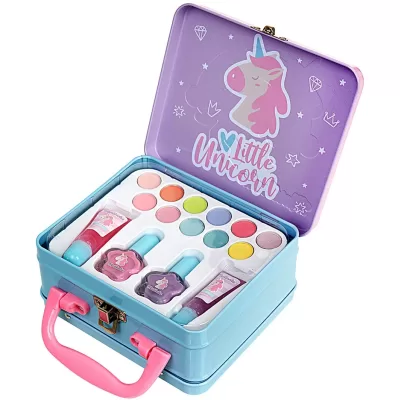 Martinelia, Маленький единорог, Средний кейс 11 оттенков теней, 2 лака для ногтей, 2 бальзама для гу