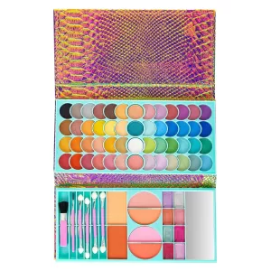 Martinelia, Русалочка, Большой кошелек скосметикой 52 оттенка теней, 8 бальзамов для губ, 4 вида ру