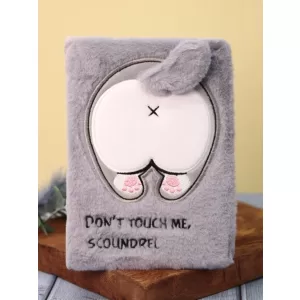 Блокнот плюшевый «Are you a cat?», grey