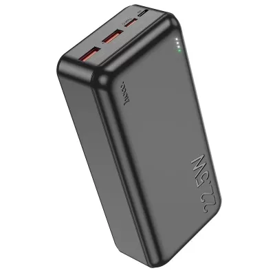 Внешний АКБ Hoco J101B 30000mAh 2USB, 1 Type-C, 20W PD+QC.0, черный