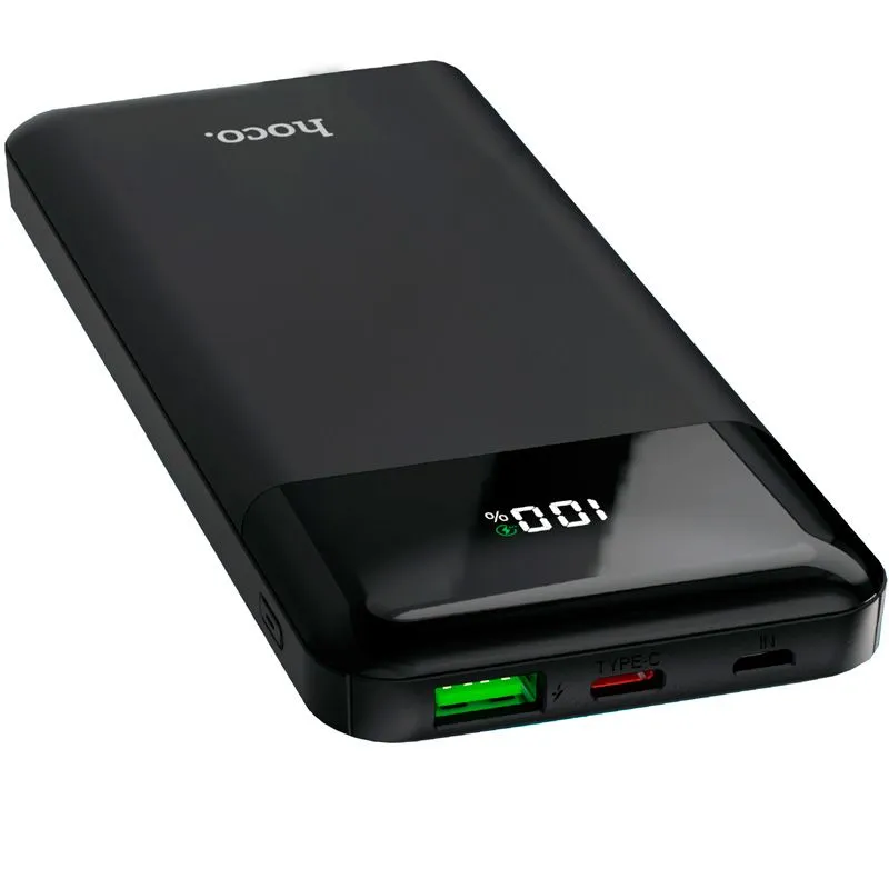 Внешний АКБ Hoco J102 10000mAh 1USB 18W, 1 Type-C 20W PD+QC.0, черный Внешний АКБ Hoco J102 10000mAh 1USB 18W, 1 Type-C 20W PD+QC.0, черный