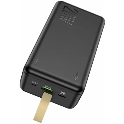Внешний АКБ Hoco J87B 30000mAh 1USB 18W, 1 Type-C 20W QC, черный