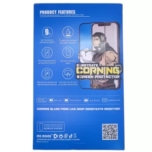 Защитное стекло iP 13/13 Pro/14 MX.MOOX Corning (Black)