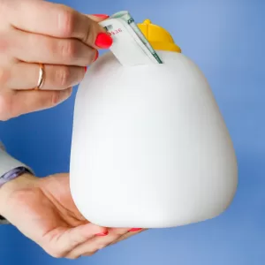 Копилка «Bow duck», white