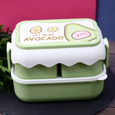 Ланчбокс «Eat more avocado», green