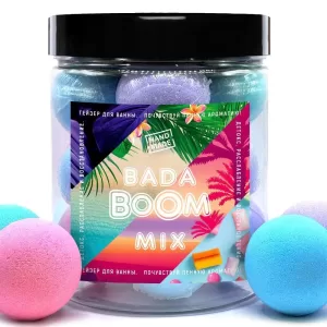 Набор гейзеров для ванны в банке, 12 шт MIX (манго,маракуйя, сирень, фруктовая жвачка)