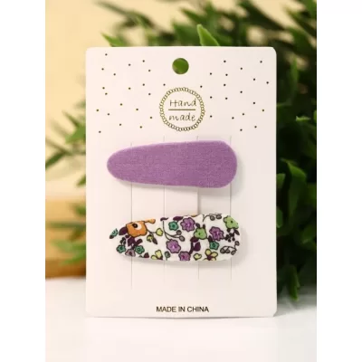 Набор заколок для волос "Flower princess", purple, 2 шт. в наборе