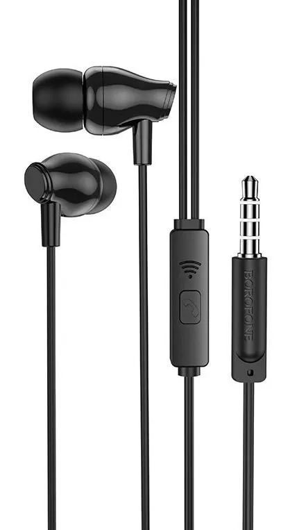 Наушники вакуумные Borofone BM61 (Black) Наушники вакуумные Borofone BM61 (Black)
