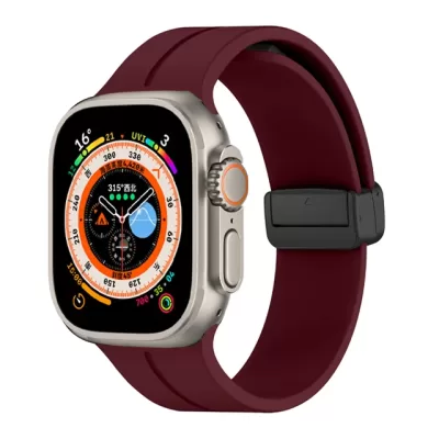 Ремешок Apple Watch D-Buckle 38-40-41mm (Wine Red)