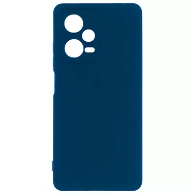 Чехол Redmi Note 12 Pro 5G Silicone Case Logo (Темно-Синий(8))
