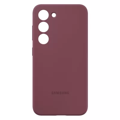 Чехол Sams S23 Silicone Case Premium (Винный)