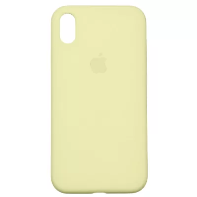 Чехол iP XR App Silicone (with logo 360) (Бледно-Желтый(51))