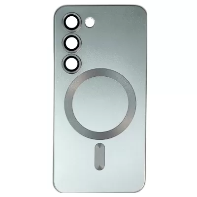 Чехол для Samsung S23 MagSafe color mate (Silver)