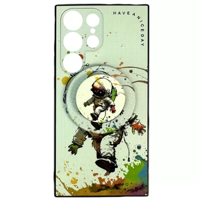 Чехол для Samsung S23 Ultra Boter Case+Magsafe grip (Astronaut)