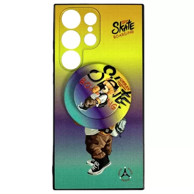 Чехол для Samsung S23 Ultra Boter Case+Magsafe grip (Stylish Bear)