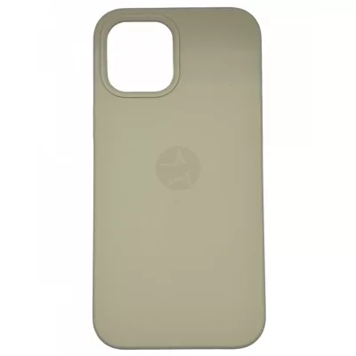 Чехол для iPhone 12 Pro Max App Silicone (with logo 360) (Слоновая Кость(10))