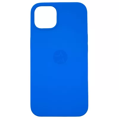 Чехол для iPhone 12 Pro Max App Silicone (with logo 360) (Ярко-Синий(40))