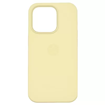 Чехол для iPhone 13 Pro App Silicone (with logo 360) (Бледно-Желтый(51))