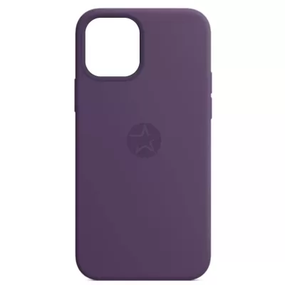 Чехол для iPhone 12 Pro Max App Silicone (with logo 360) (Бузинный(77))