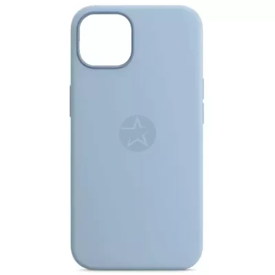 Чехол для iPhone 12 Pro Max App Silicone (with logo 360) (Васильковый(5))