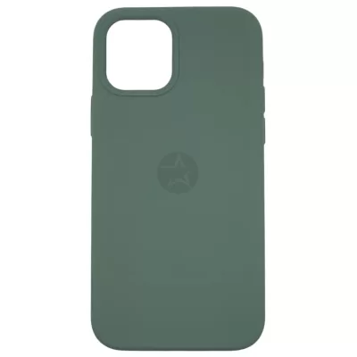 Чехол для iPhone 15 Plus App Silicone (with logo 360) (Оливковый(58))