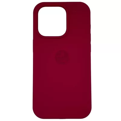 Чехол для iPhone 14 Pro Max App Silicone (with logo 360) (Винный(52))
