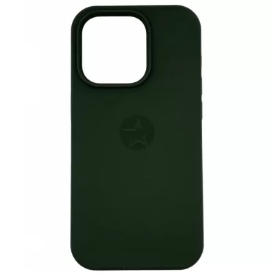 Чехол для iPhone 14 Pro Max App Silicone (with logo 360) (Кипарисовый(64))