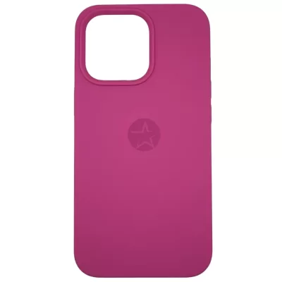 Чехол для iPhone 14 Pro App Silicone (with logo 360) (Малиновый(54))