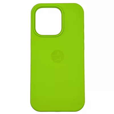 Чехол для iPhone 14 Pro Max App Silicone (with logo 360) (Ярко-Зеленый(60))