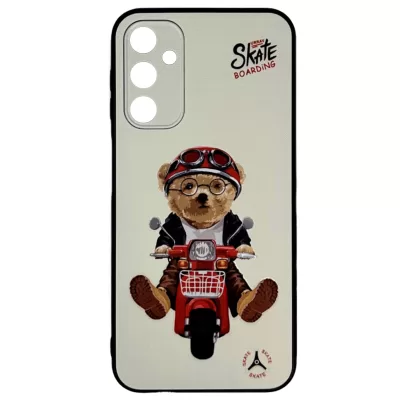 Чехол для Samsung A54 5G Boter Case (Bear on a moped)