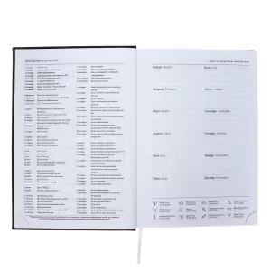 Ежедневник датированный 2024 года А5 168 листов "Вивелла", Черный